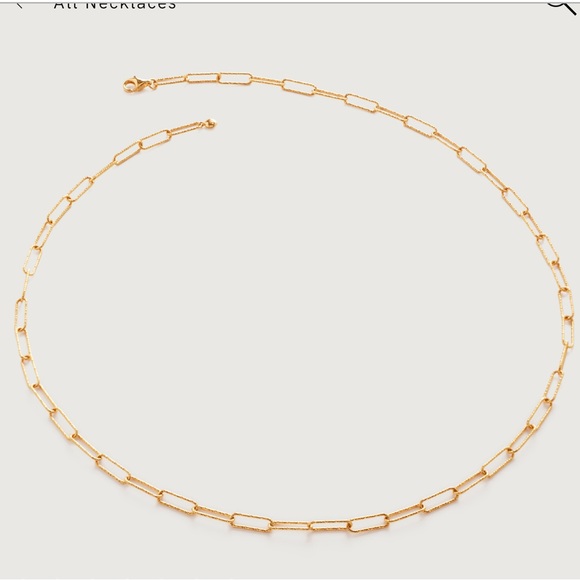 MONICA VINADER Jewelry - Monica Vinader Alta Textured Chain Necklace Adjustable 46cm/18'